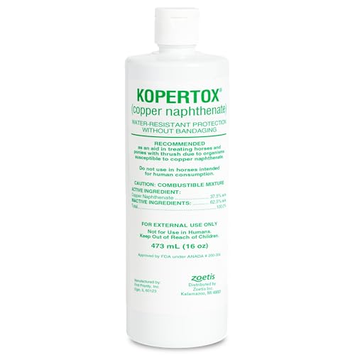 Kopertox (copper napthenate) Water-Resistant Thrush Treatment for Horses and Foals 16 oz