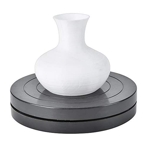 Duokon Plato Giratorio de Arcilla, 11,5/17,8 cm, Herramienta de Escultura de cerámica Hecha a Mano de Arcilla plástica para Estudiantes, Escultura Artesanal Hecha a Mano(17.8cm)