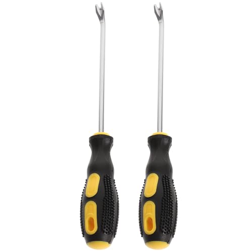 OSOLADY 2個 型起?器 高炭素鋼製軽量手動釘抜きツール 曲げ設計で省力 家 工場 木工作業向け