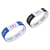 Abaodam Pulseras Bíblicas Elásticas para Mujer y Adulto Escrituras Cristianas, Tela Decorativa y Ajuste, Ideales para Graduaciones y Eventos Religiosos, Paquete de 2 Piezas