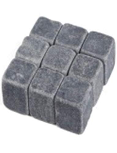 Shungite - Juego de 9 piedras de esteatita sin pulir, 2 cm x 2 cm x 2 cm, rechaza la energía negativa, auténtica piedra Shungite de Rusia  Naturesupplies