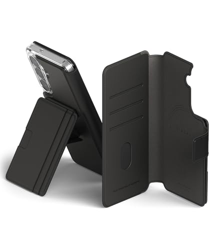 Support téléphone en cuir PU premium pour Samsung Galaxy S26 noir