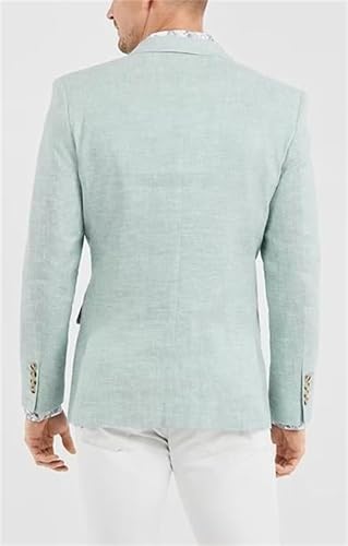 Men Suit Jacket Casual Linen Blazer for Men Wedding Prom Business Summer Suit Blazer Slim Fit Lightweight Sport Coats for Men3