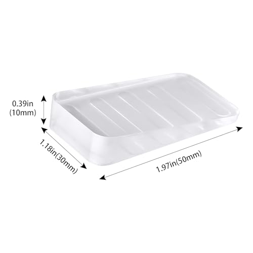 Image of Rubber Wedges Shims 6 Pack Table Wedge Clear Toilet Shims for Leveling, Furniture Levelers for Uneven Floors,Hot Tub Restaurant Appliance Shims for Leveling Feet(0.39 inch Th)