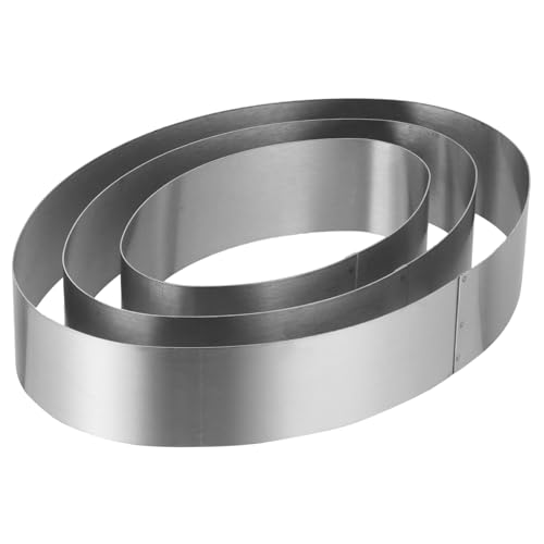 MOLUCKFU Mousse Cake Baking Ring 3pc Set Non-stick Easy to Clean Perfect for Diy Cakes Parties