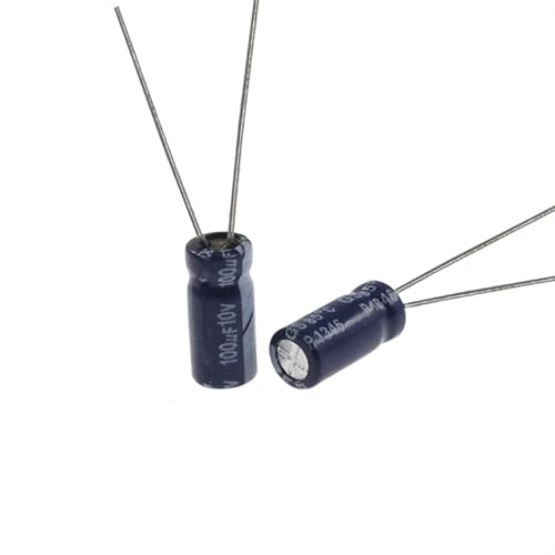 100uF 10V condensateur radial aluminium 100mfd10v pour filtrage tension et alimentation 50 unités