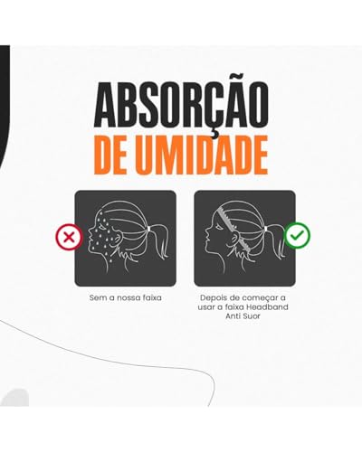 Faixa de Cabelo Esportiva Antiderrapante para Corrida, Academia e Treino – Tecido Respirável e Elást