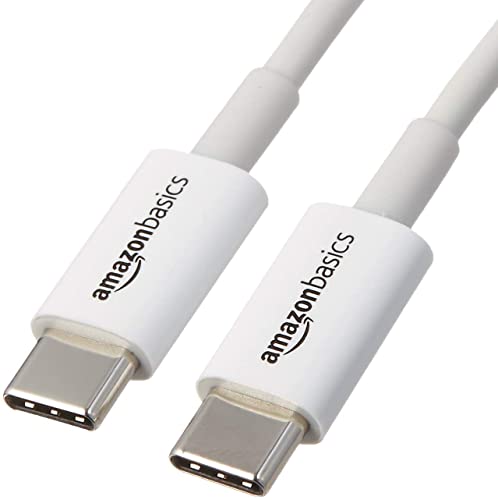 Amazon Basics Câble de Charge Rapide USB-C vers USB-C, débit de 480 Mbit/s, certifié USB-If, pour Apple iPhone 16/15, iPad, MacBook, Samsung Galaxy,...