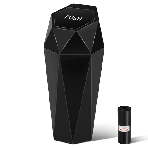 50% Off Car Trash Can with Lid - Leakproof Vehicle Garbage Bin