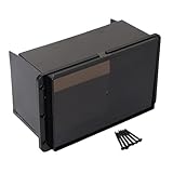 XMMT Smoke Waterproof Marine Splash Cover Double DIN 4 Radio Stereo Covers For Motorcycles Slingshot Polaris Cars Boats ATVs