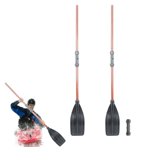 Generico Paddle Kayak Staccabile da 50,4/61 Pollici - Albero in Alluminio Pesante con Lama PP Rinforzata, Palette durevoli Leggere per Kayak, Canoa, Tour, e Sport Acquatici ricreativi