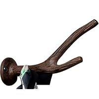 Cast Iron Branch Wall Hook | Rack | Coat Hook | Vintage, Rustic, Decorative | with Screws and Anchors | 5\" Long | CA-1506-05