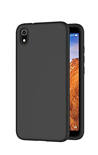 Image of Mobile Back Cover Case for Xiaomi Redmi 7A (Silicone Case|CameraProtection|Black SC1510)