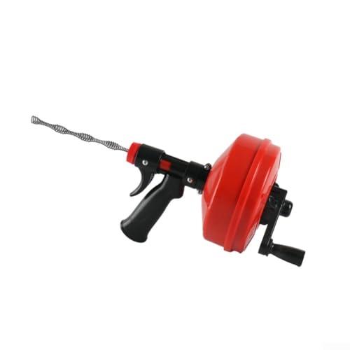 Espiral de resorte para desagües de cocina y desagüe, desatascador de baño de serpiente de 10 m, dispositivo de limpieza con taladro profesional de fontanería para obstruir una tubería
