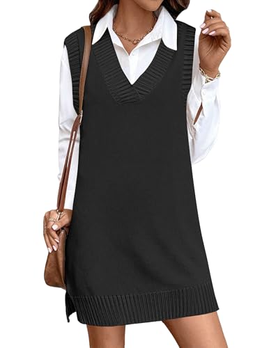 Zeagoo Womens Dresses Black Vest Women Sleeveless...