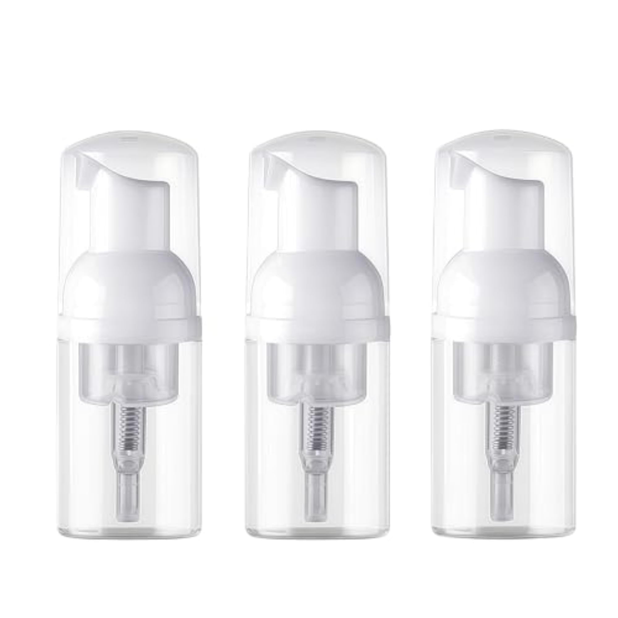 3 Pcs 30ml Empty Clear Plastic Foam Pump Bottles