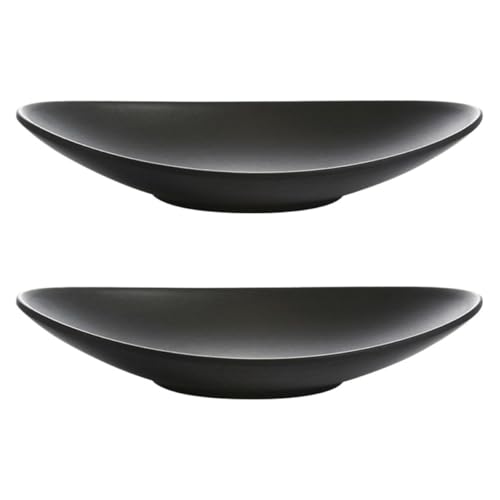 Plato sushi negro OSALADI 2 piezas estilo japonés