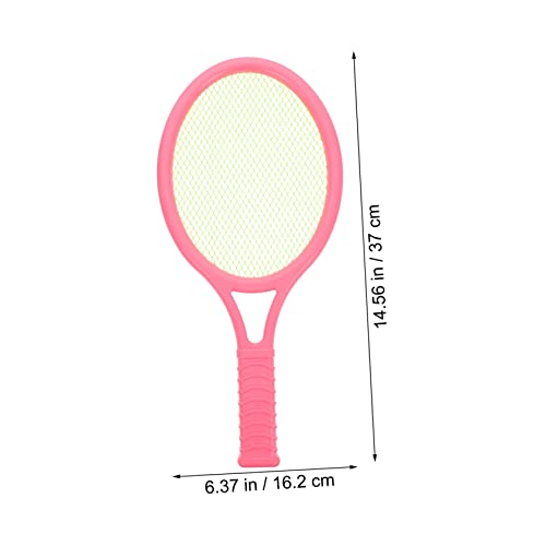 Toddmomy Kids Tennis Racket Toy Set Lightweight Plastic Racquet with Sponge Grip Outdoor Fitness Equipment for Children S Sports and Play Activities - Image 2