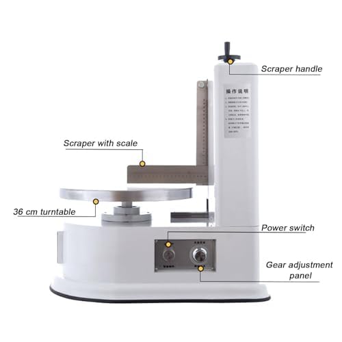 Spandiconcime automatico per torte, decorazione uniforme su torte di varie dimensioni, ideale per panettieri professionali e casalinghi