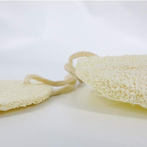 10 Pack Aimisin Natural Loofah Cleaning Pad For Dish Washing, Kitchen Scouring Pad, Household Clean Tool, Natural Loofah 100% Plant-Based Fibers, Biodegradable, Large 4.7''X6.3'' #TOP3