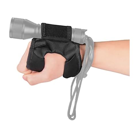 ORCATORCH Diving Flashlight Glove Hands-Free Flashlight Holder Universal Adjustable Wrist Strap Scuba Dive Lights Accessories (Not Included Flashlight) Cover