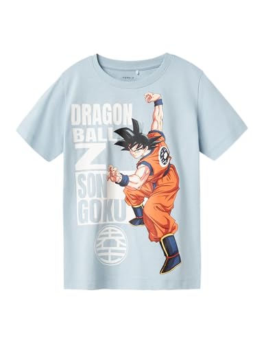 NAME IT Boy T-Shirt Nkmfritz Dragon Ball Nreg SS Top Noos Vde, Azul Celestial, 122-128 para Niños