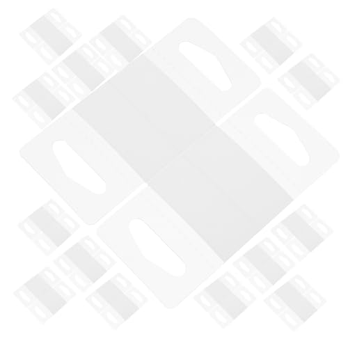 GRIRIW Retail Display Hanging Tags 200pcs Plastic Adhesive Tabs Store Hooks Self-Adhesive Hanger Labels Easy to Peel