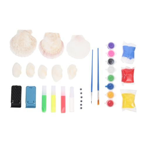 FAVOMOTO DIY Shell Painting Kit for Boys and Girls Creative Educational Toys Hand Eye Ability Training Supplies