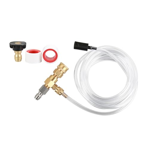 Kits de inyectores químicos para lavadora eléctrica, inyectores de jabón, conector rápido de 3/8 pulgadas, dispensador de jabón ajustable de 4000 PSI duradero