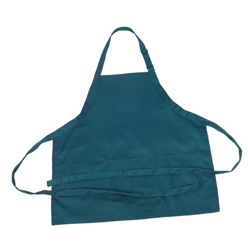 COOLHIYA Adjustable Neck Strap Work Apron for Cooking Gardening and Workshop Polyester Cotton Blend Dishwasher Apron with Comfortable Belt Design Ventilated Culinary Bib in Stylish Dark