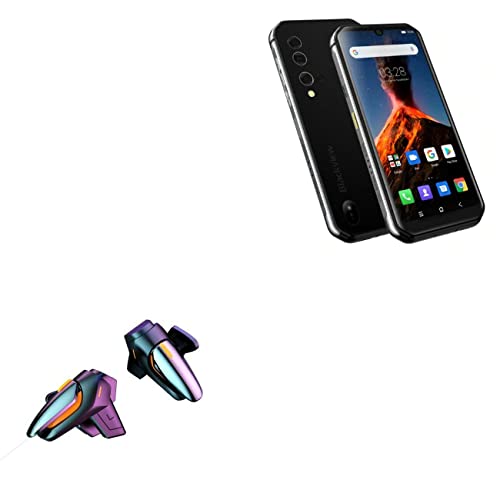 Gaming Gear for Blackview BV9900 Pro (Gaming Gear by BoxWave) - Touchscreen QuickTrigger, Trigger Buttons Quick Gaming Mobile FPS for Blackview BV9900 Pro - Jet Black