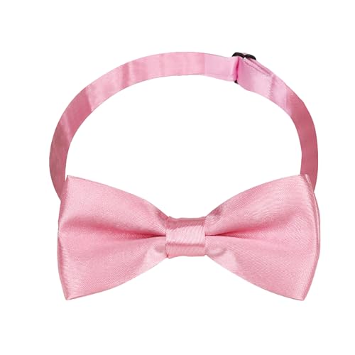 MAIANY pajaritas para niños, Clásico Nudo de Corbata para Niños y Jóvenes, Ajustable, para Eventos Festivos, Bodas y Cumpleaños, Accesorio de Moda para Niños (Rosa)