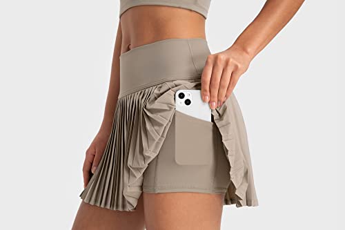 altiland Womens' Cool Feeling Pleated Tennis Athletic Running Mini Skirts with Shorts 3"2