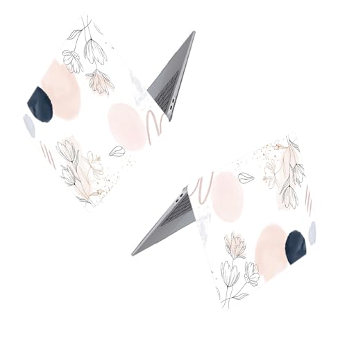 Coque MacBook Air 13 M1 rigide imprimé fleurs avec couvre-clavier - 3