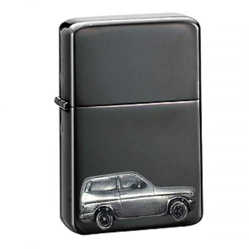 Briquet essence voiture classique étain noir élégant