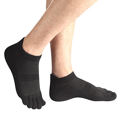 Meaiguo Men's Toe Socks Cotton Five Finger Socks Athletic Toe Socks for Running4
