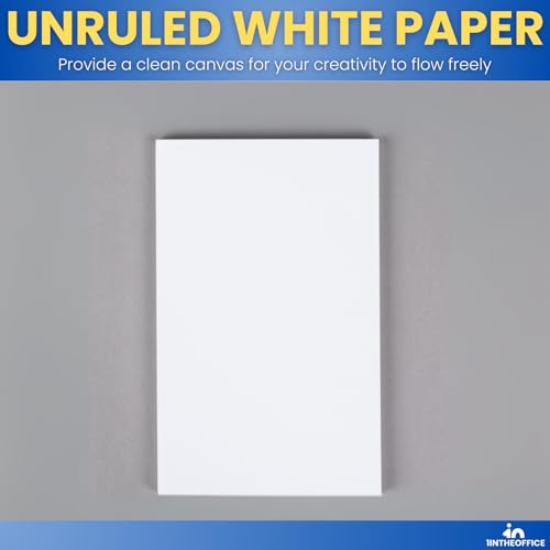 Bloc-notes non ligné avec dessus collé blanc pour un détachement net - 3