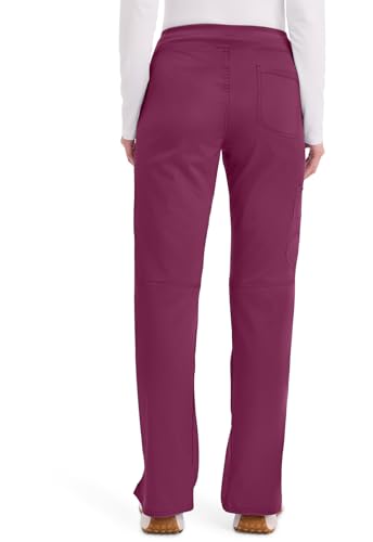 Image of Cherokee Women Scrub Pant with Straight Leg Pull-on Pant Medical Bottom with 4 Pocket & 2-Way Stretch Fabric - WW110