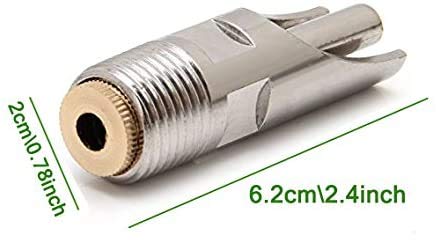MIZORLIE Stainless Steel Pig Waterer,NPT 1/2\" Automatic Pig Nipple Drinker Feeder Waterer (5 pcs)