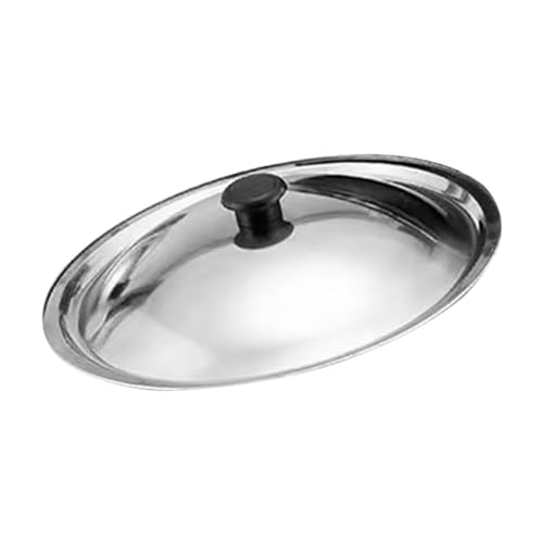 ELAYARD Tapa Inoxidable para Olla y Sartén de Tapa Multifuncional Resistente la Corrosión Compatible con Olla de Diseño Elegante y Duradero para Cocina
