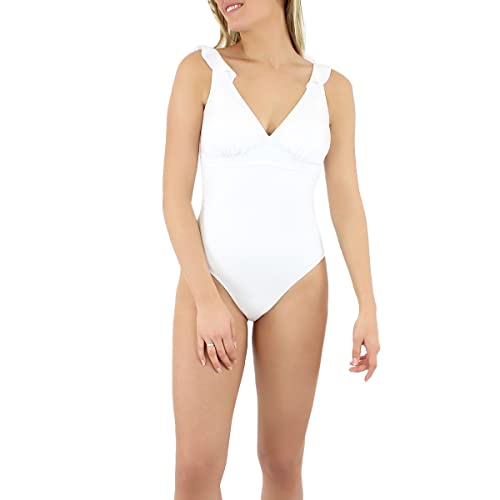 Maillot de bain 1 pièce blanc Bellagio avec coques amovibles