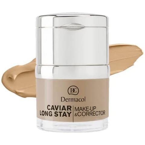 Dermacol - Maquillaje y Corrector de Larga Duración con Extracto de Caviar Cover