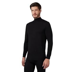 32 Degrees Heat Men’s Lightweight Baselayer Mock Neck – Thermal Long Sleeve Top for Winter Layering