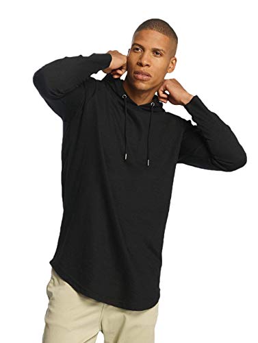 Preisvergleich Produktbild Urban Classics Herren Long Shaped Terry Hoody Kapuzenpullover, Schwarz (black), XL