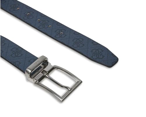 Ceinture GUESS homme bleue en similicuir réversible Vezzola - 3