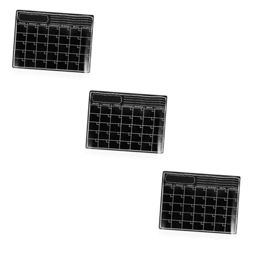Tofficu 3 Piezas De Pizarra De Borrado En Seco Pizarra Blanca Pizarra De Cocina Pizarras Blancas Borrables Tablero De Mensajes Calendario Magnético Para Nevera Pizarra Magnética