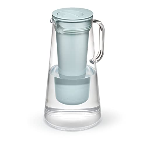 LifeStraw Home &ndash; Water Filter Pitcher, 7-Cup, Seafoam, BPA Free Designed for Everyday Protection...