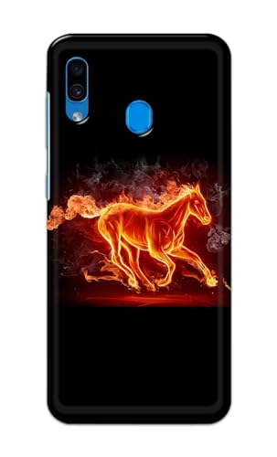 Image of PRINTFIDAA Printed Hard Back Cover Case for Samsung Galaxy A20 | Samsung Galaxy M10s | Samsung Galaxy A30 Back Cover (Fiery Horse) -112