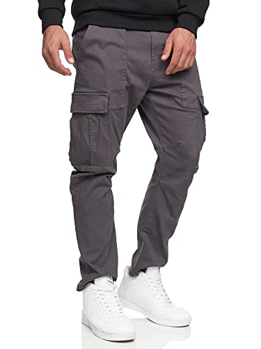 Indicode Herren Walsh Cargohose aus Baumwolle mit 6 Taschen | Freizeithose für Männer