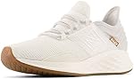 New Balance Women's Fresh Foam Roav V1 Running Shoe, Paper White/Gum, 7.5 M